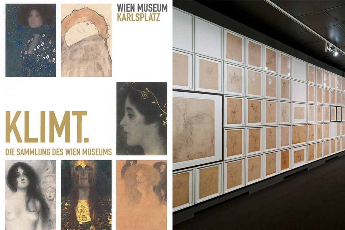 Design of the Klimt exhibition at the Vienna Museum