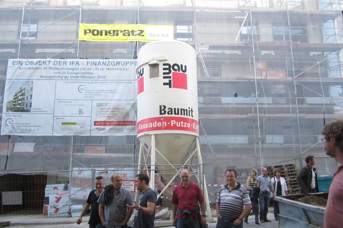 Gleichenfeier Wohnhaus Kreitnergasse