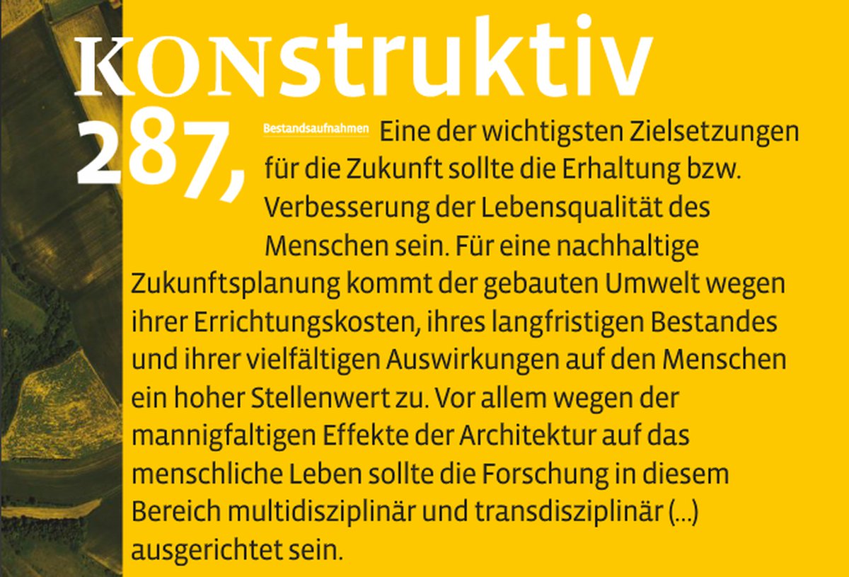 Strategies to deal with a (still) unpopular heritage Study about Evaluation methodologies of architecture after 1945: „Bewertungsmethodik der Nachkriegsarchitektur“.