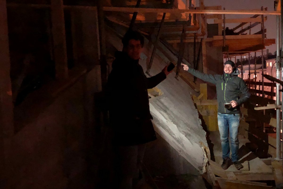 Topping-out ceremony Arndtstraße