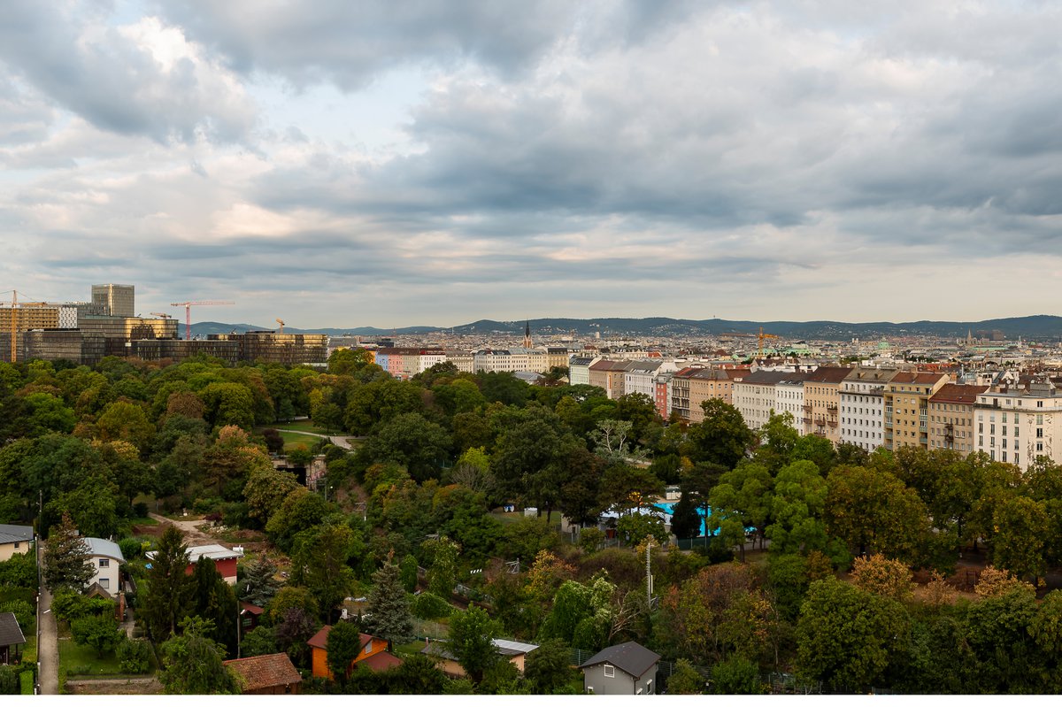 Panoramic view over Vienna