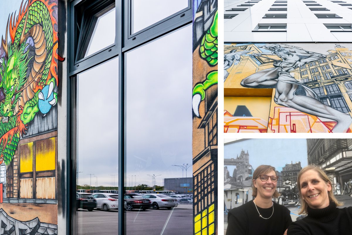 Street art-art work at AirportCity