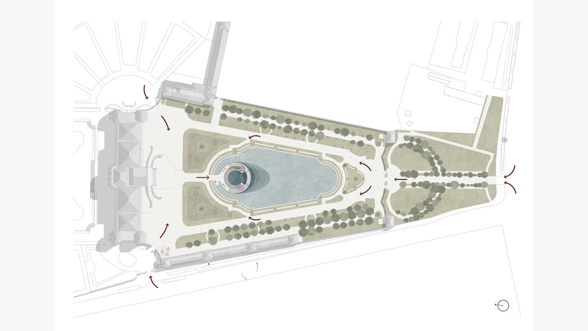 Unterirdisches Visitor Center Oberes Belvedere