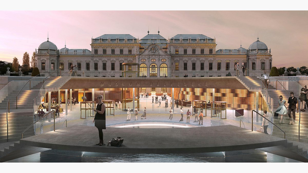 Unterirdisches Visitor Center Oberes Belvedere