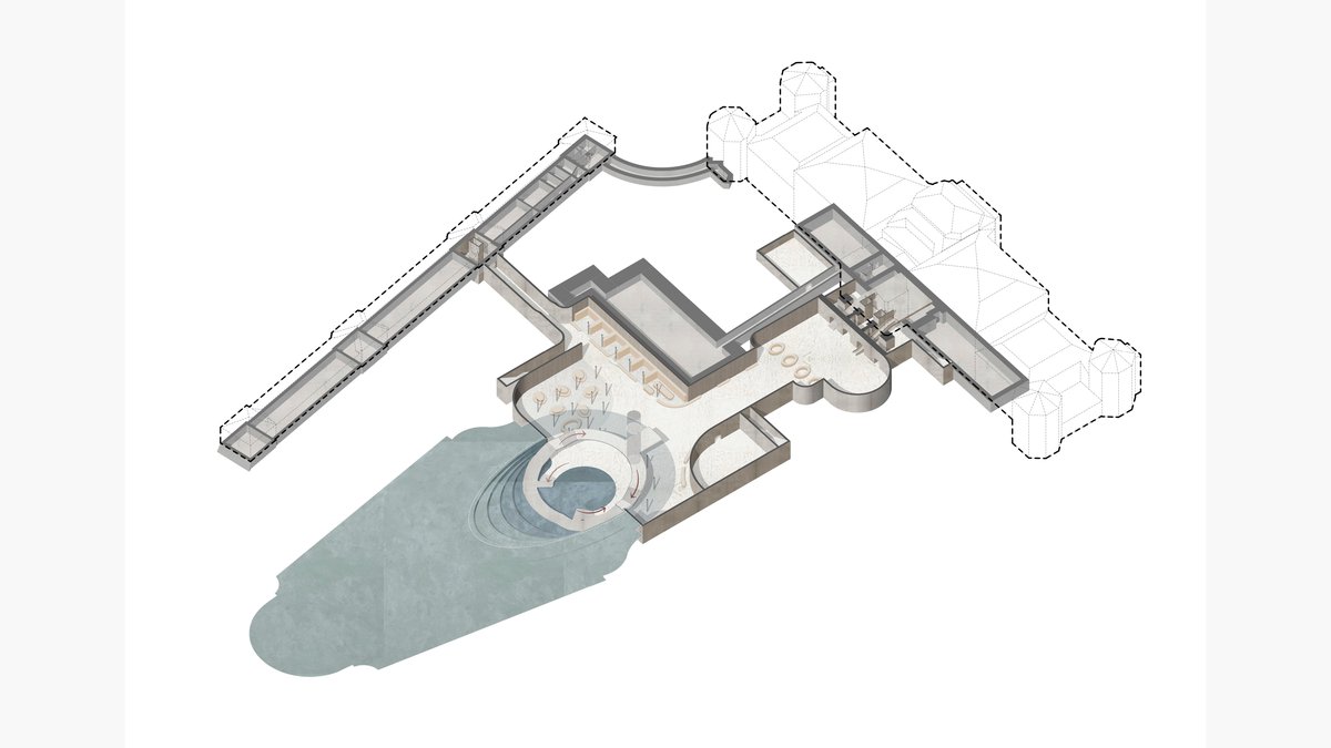 Unterirdisches Visitor Center Oberes Belvedere