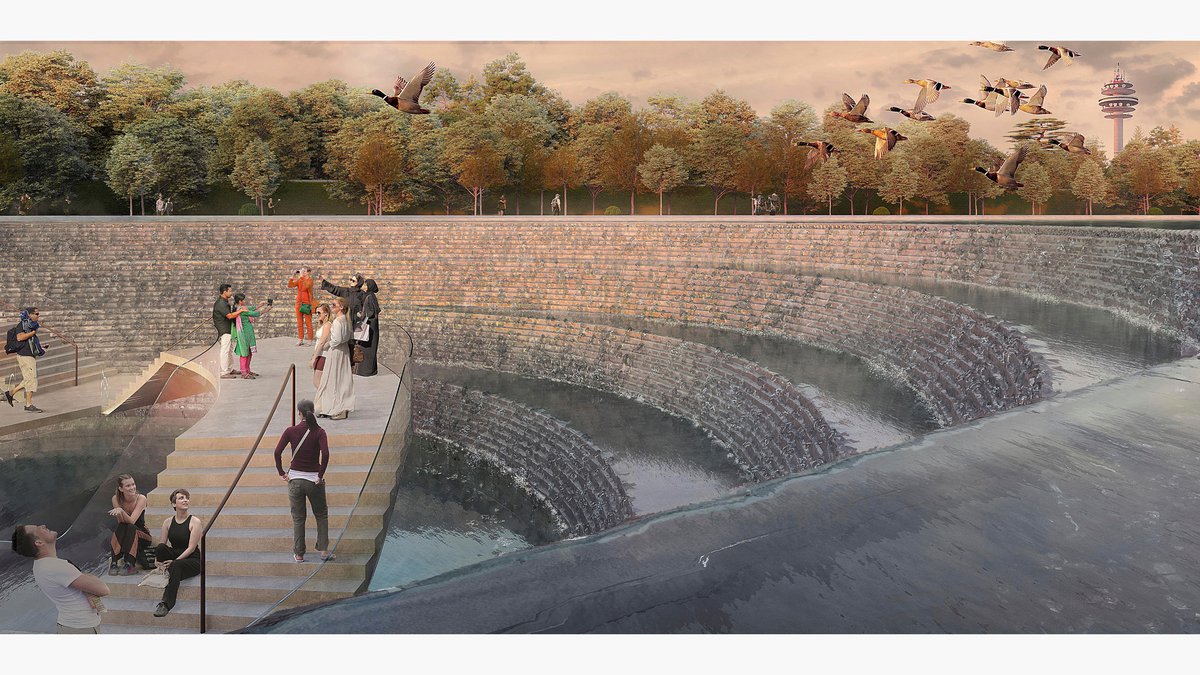 Unterirdisches Visitor Center Oberes Belvedere