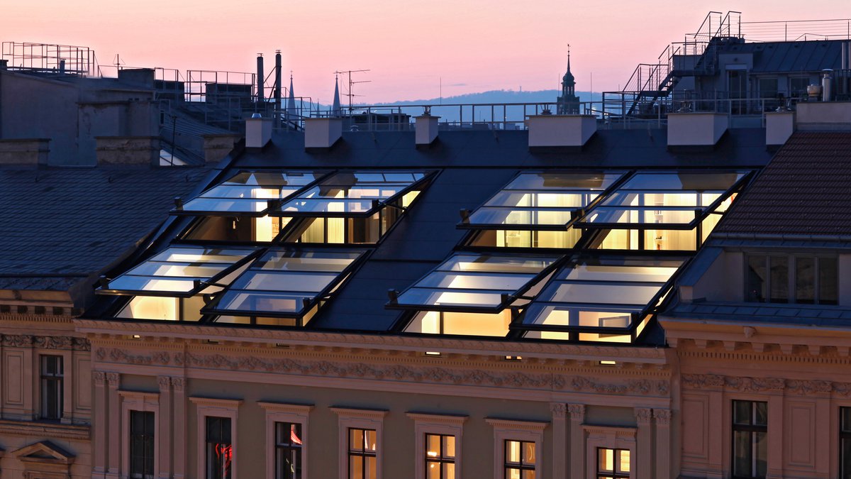 Roof construction Bellariastraße, Vienna